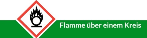 Piktogramm Flamme über Kreis